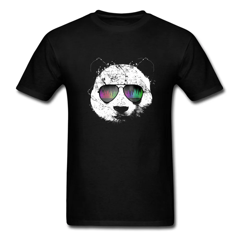 Old School Panda Funny Tshirts for Men All Cotton April FOOL DAY Tops Tees Birthday Tops T Shirt Short Sleeve Wholesale O Neck Old School Panda black