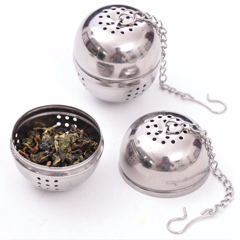 Portable Ball Tea Infuser Mesh Filter Strainer Bucket Mesh Coffee Soup
