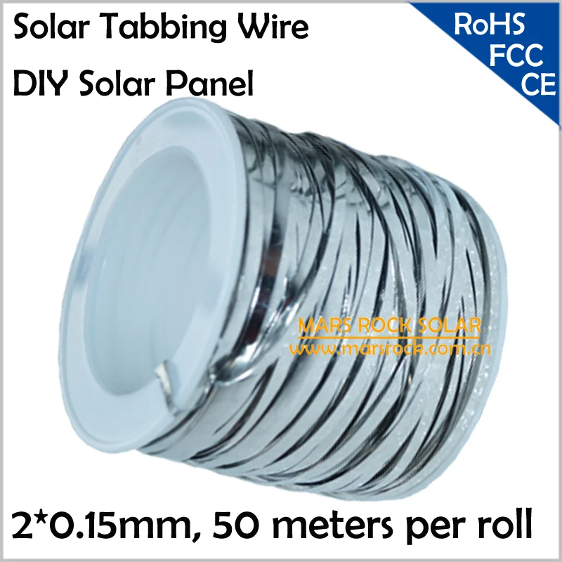50meter 2x0.15mm or 1.8x0.16mm Solar Tabbing Wire, Solar 
