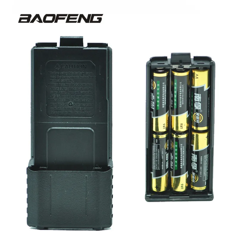Baofeng UV 5R 6 x AA чехол для батареи портативные аккумуляторы для рации Powe Shell портативное радио резервного питания для UV 5R UV 5RE UV 5RA крышка|Запчасти и аксессуары для раций| | АлиЭкспресс