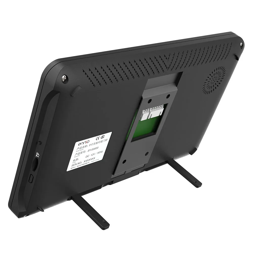 SmartYIBA wifi проводной видео дверной звонок 9 дюймов видеодомофон монитор дверная телефонная система с hd-камерой пульт дистанционного