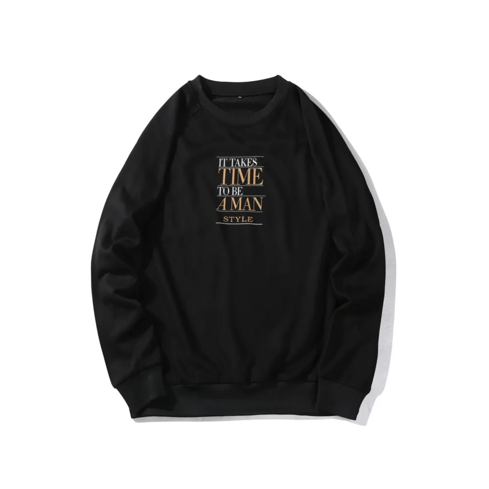 

Autumn Men's Long Sleeve Sweatshirt Round Neck Europe and The United States