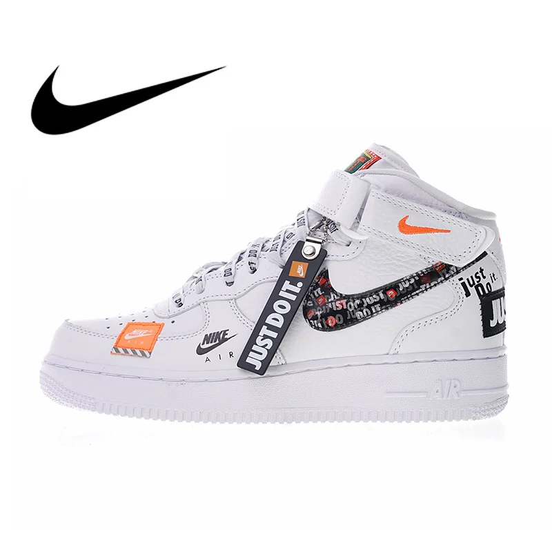 

Original Authentic Nike Air Force 1 Mid Women's Skateboarding Shoes Just do it Sneakers Outdoor Sports 2018 New Arrival BQ6474