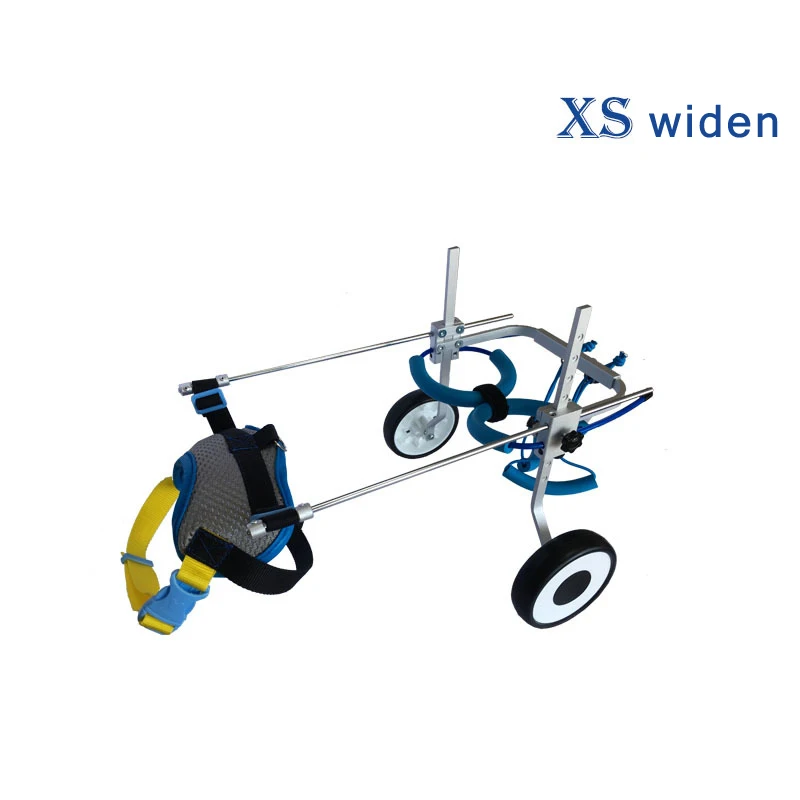 Ходьба на колесиках для собак, детская коляска для реабилитационного обучения, поддержка инвалидных колясок, регулируемый вспомогательный тренажер для прогулок для собак - Цвет: XS-widen