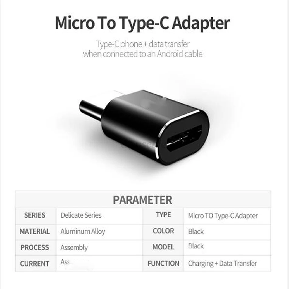 Oppselve usb type C адаптер типа OTG C штекер для Micro USB Женский кабель конвертер для Macbook samsung huawei usb-type C Кабо