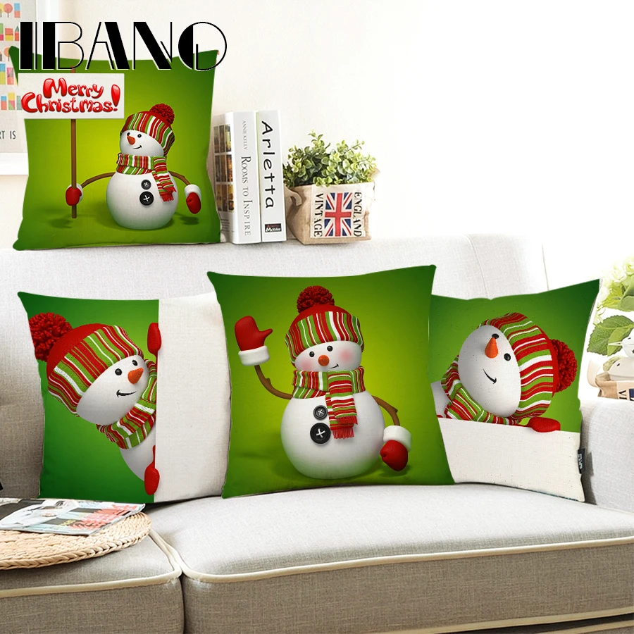 Рождественская декоративная наволочка с рисунком 45x45 см|christmas cushion covers|cushion covercushion
