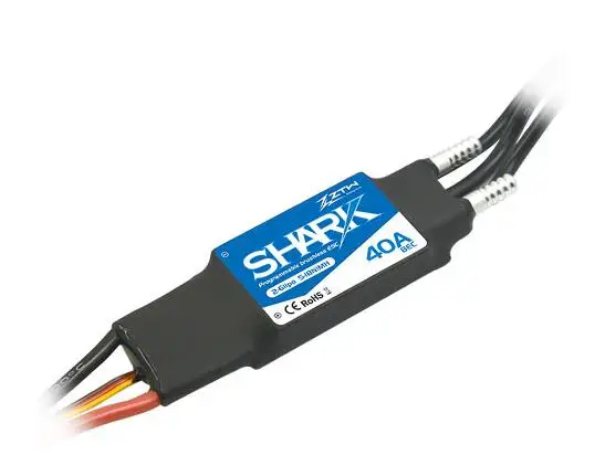 ZTW Shark 40A BEC водонепроницаемый бесщеточный ESC для лодки с системой водяного