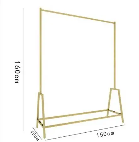 Высококачественный золотой кованый железный Стенд для одежды - Цвет: 12