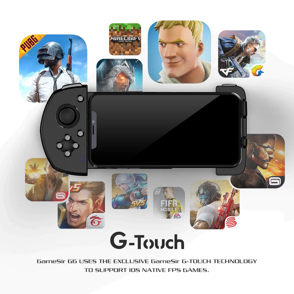 Новейший Gamesir G6 Bluetooth беспроводной Одноручный геймпад FPS игровой курок контроллер для IOS поддержка PUBG Mobile