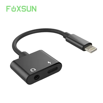 

2 in 1 for Lightning to 3.5mm Aux Headphone Jack Audio Adapter for iphone 7 / 8 / X / 7 plus / 8 plus (Support iOS 10.3, iOS 11)