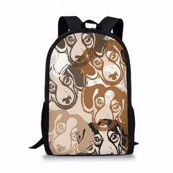 Индивидуальные Детская школьная сумка Бассет-Хаунд дизайн школы рюкзаки для детей милые Bookbag обувь девочек студент рюкзак сумки на плечо