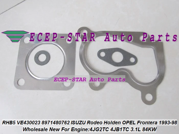 RHF5 VI95 8971480762 Turbo For ISUZU For Holden Rodeo Trooper For Opel Frontera 4JB1 4JB1TC 2.8L 4JG2TC 4JG2T 3.1L