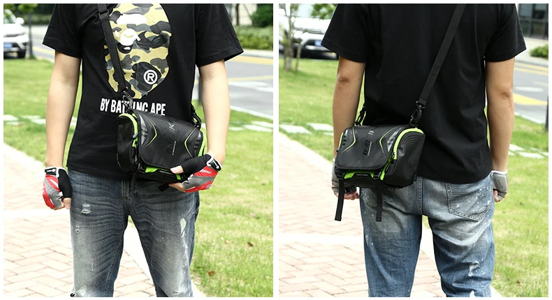 Sale INBIKE Waterproof Bike Bag Large Capacity Handlebar Front Tube Bag Bicycle Pocket Shoulder Backpack Cycling Bike Accessories 24