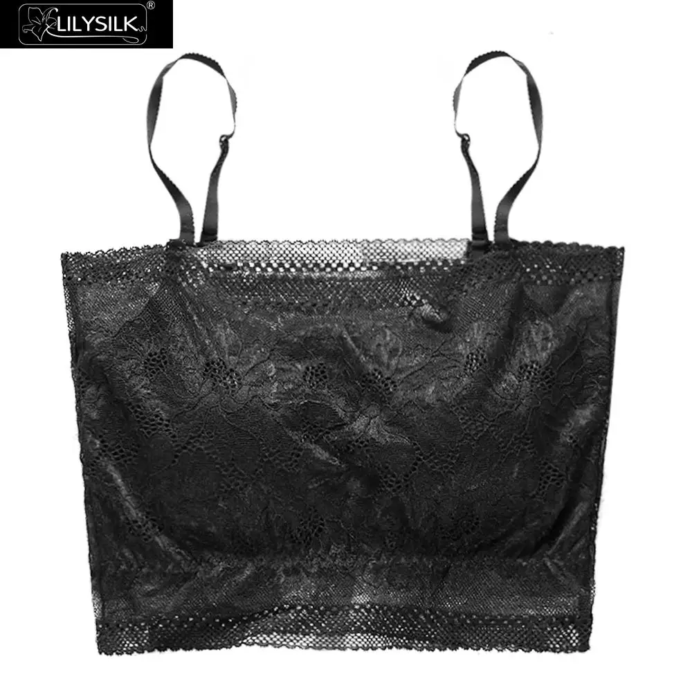 

LILYSILK Silk Bra Sexy Lace Padded Women New Free Shipping