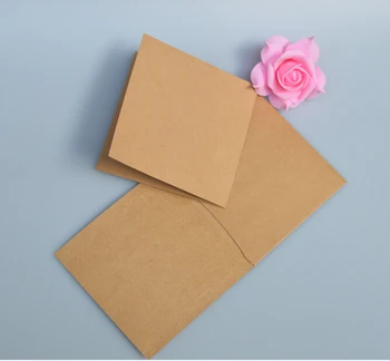 

20pcs/lot Kraft Paper CD Envelope Bag Brown paper case for cd Mini CD DVD Disc Storage Bag Protector Case Envelopes Flap