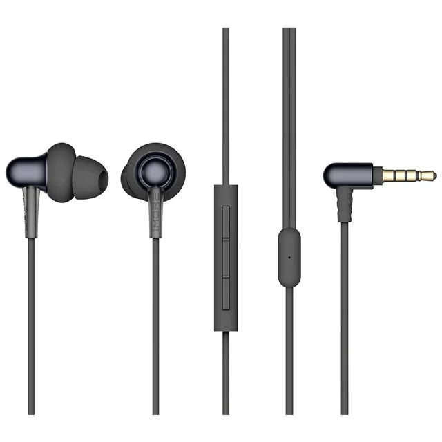 Xiaomi 1MORE наушники E1025 проводные вкладыши стильные двухдинамические наушники-вкладыши для наушников MEMS микрофон для samsung Iphone huawei - Цвет: Gray