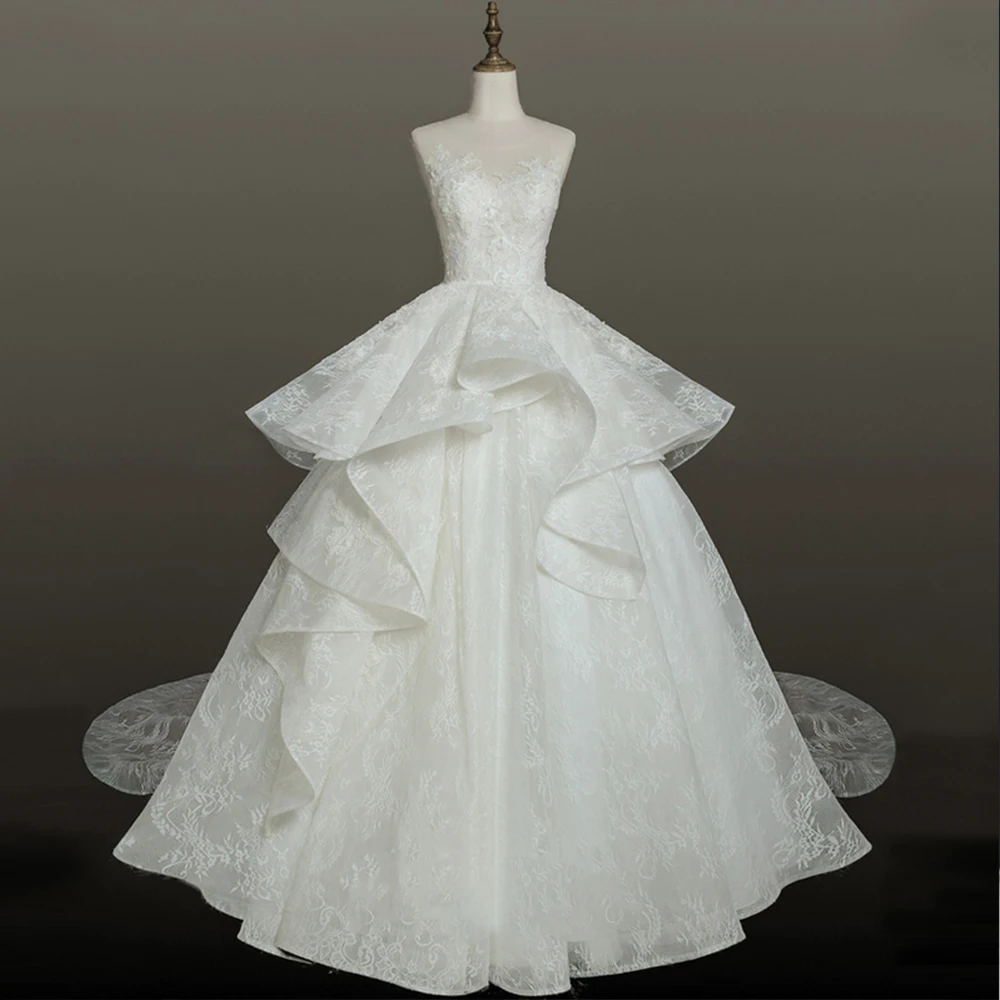 

Vestido De Noiva Princesa 2019 Custom Made Pearls Appliques Princess Lace Ball Gown Wedding Dresses Plus Size China Shop Online