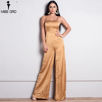 

Missord 2020 Sexy Spring And Summer sexy sleeveless straps backless tie dot Jumpsuit FT8833-1