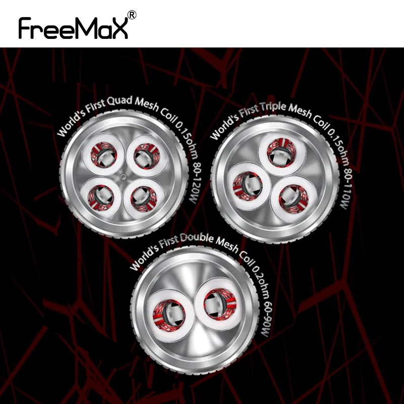 3 шт./лот электронные сигареты Freemax сетка Pro Tank катушка Одиночная 0.15ohm/двойная 0.2ohm/Тройная 0.15ohm/Quad 0.15ohm катушки головы