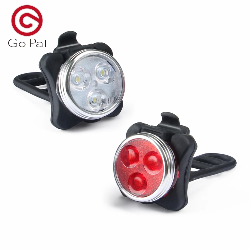 

Go Pal Bicycle light USB led rechargeable Bike Headlight - Tail Light Included 4 models bike light Accessories