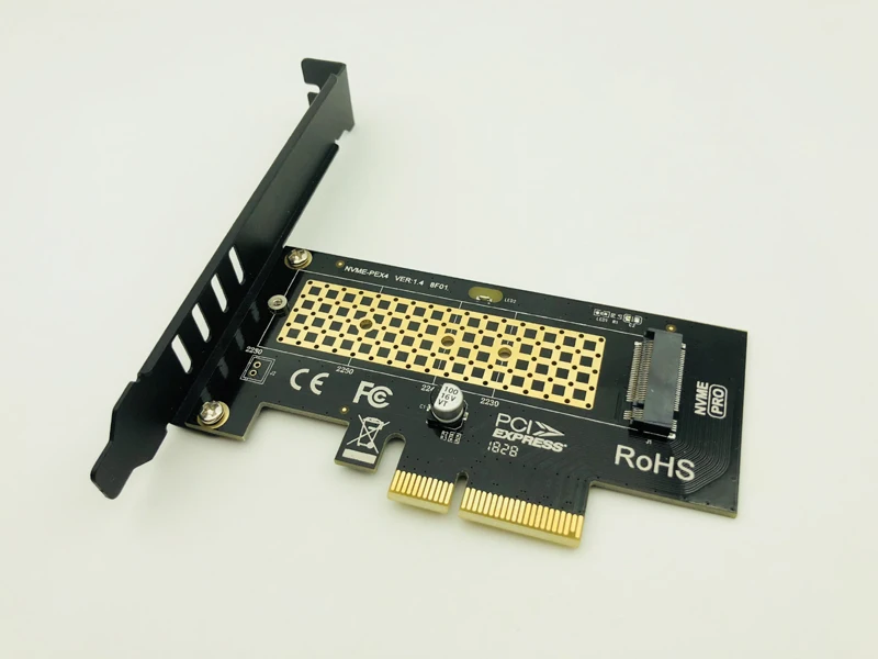 M.2 NVMe SSD NGFF к PCI E X4 адаптер PCIE M2 Raiser M ключ интерфейс карта поддержка Express 3 0x4 2230 2280