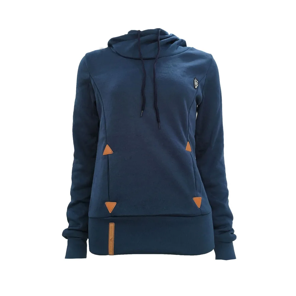 

Autumn Winter Women Sweatshirt Long Sleeve Hooded Top Fashion Embroidery Pocket Fleece Female Pullovers Tracksuits E0966