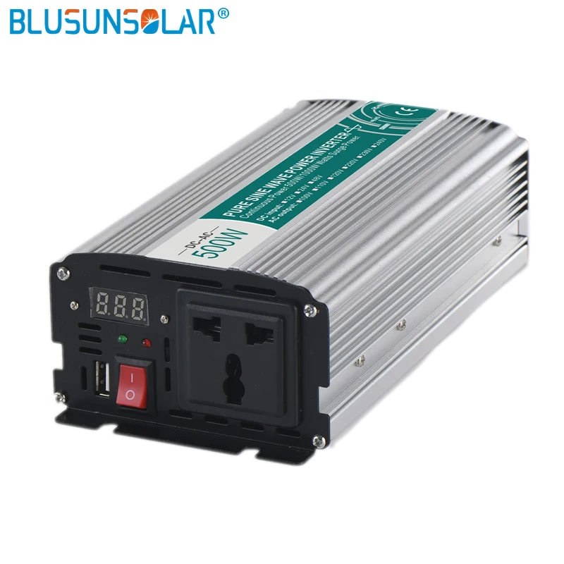 DC/AC 600W DC12v/24 v чистый вход Синусоидальная волна инвертирующий усилитель мощности переменного тока для адаптера переменного 110V 220V 50/60hz инвертор немодулированного синусоидального сигнала