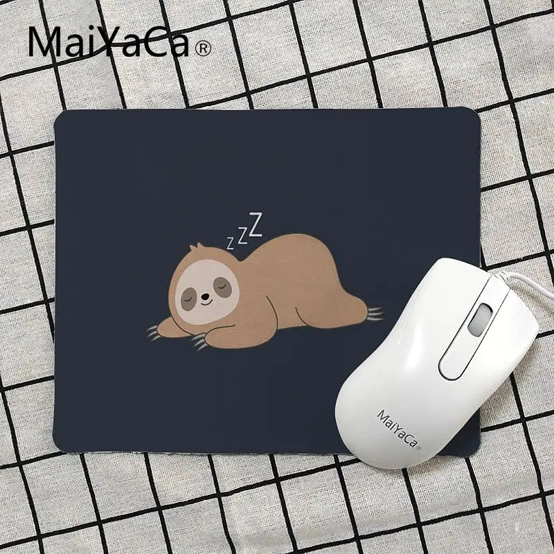 MaiYaCa Подарочный коврик для мальчика милый social Ленивцы ноутбук компьютер коврик для мыши Размер для 18x22 см 25x29 см резиновые коврики для мыши - Цвет: No Lock Edge25x29cm
