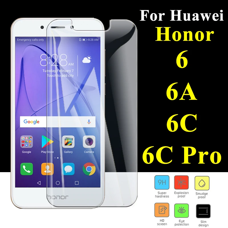 Защитное стекло на honor 6a 6c Pro закаленное Honer 6 A C защита экрана C6 для huawei Armor A6 honor 6a Nonor 6cpro honor 6 hono