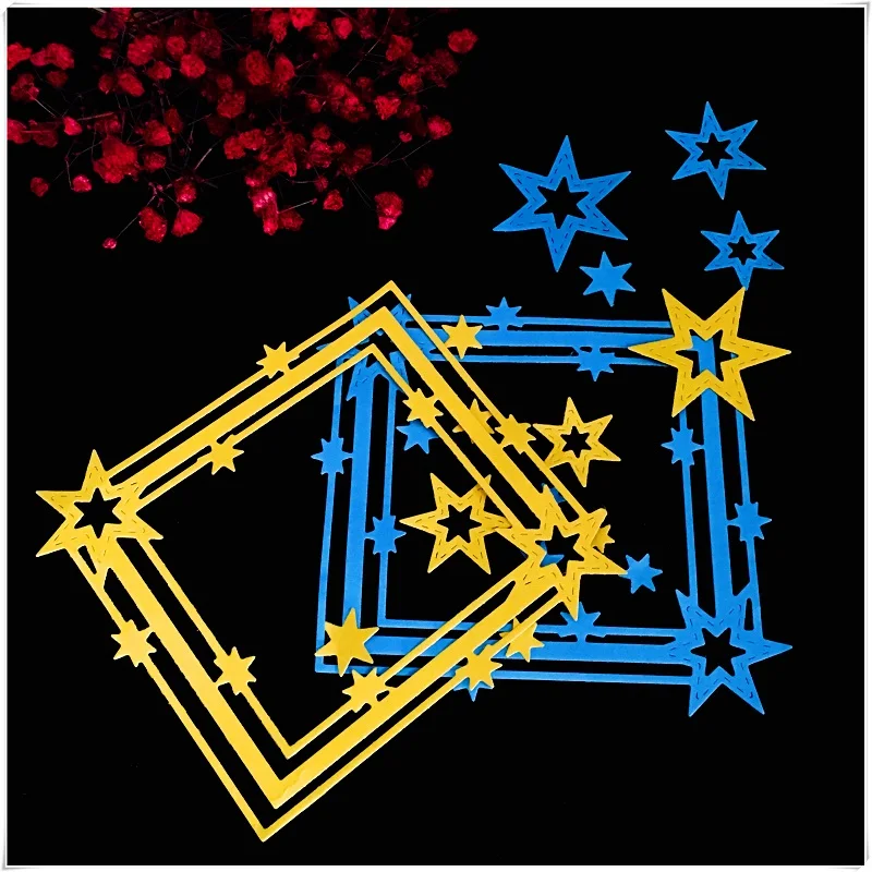 

DIY Photo Album Decorative Paper Card Making Process of Star Clipbook Metal Cutting Die Cartoon Star Carbon Steel Embossing Die