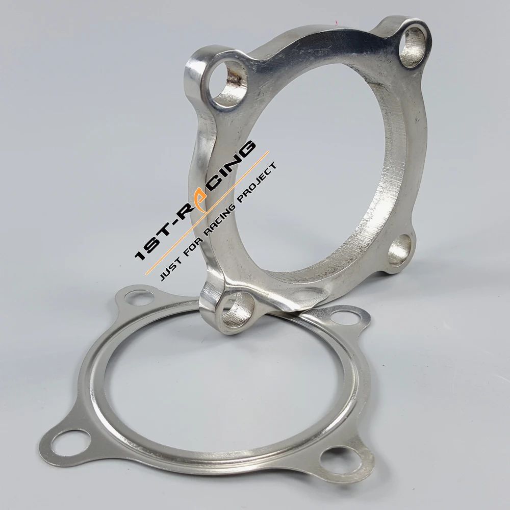 10PCS 2.5/" 4 Bolt SS304 Turbo Exhaust Downpipe Flange Gasket For GT3582R GT35 T3