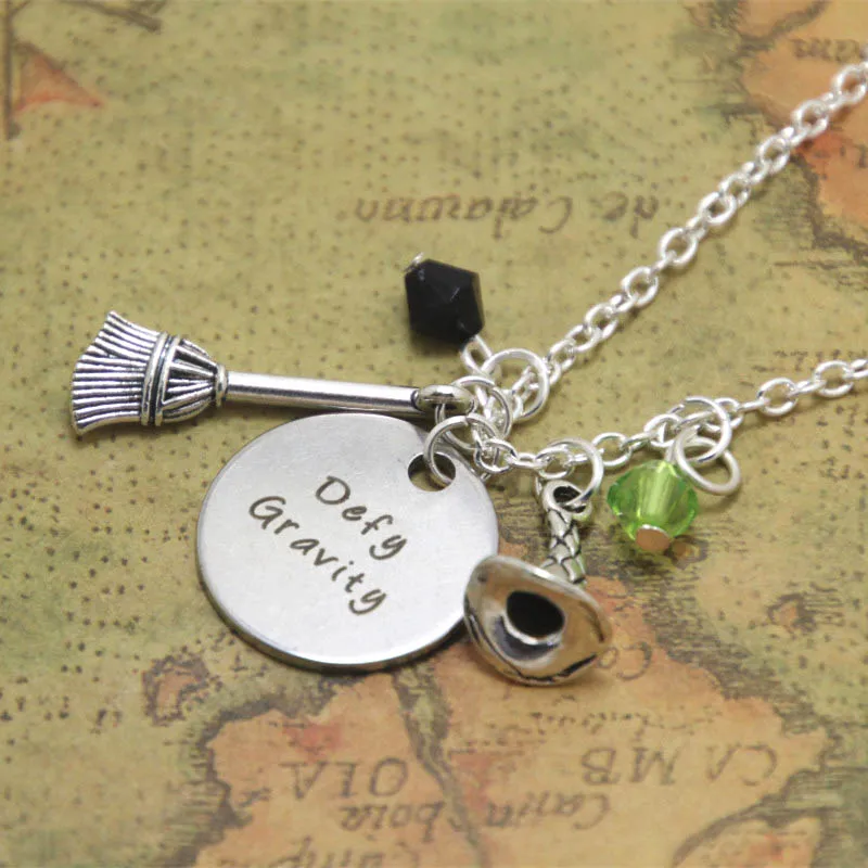 12pcs/lot Wicked the Musical inspired necklace defy gravity Elphaba Glinda Wicked necklace 12pcs/lot Wicked the Musical inspired necklace defy gravity Elphaba Glinda Wicked necklace