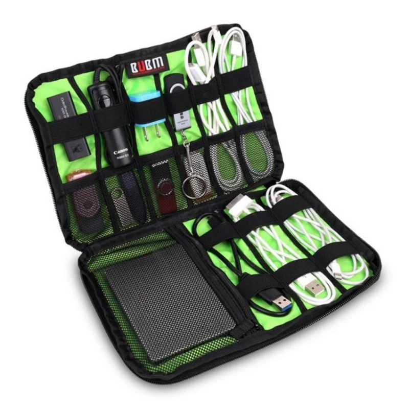 

Cable Organizer Bag Zip Carry on storage bag For Cables USB Flash Drives Earphone Home Storage