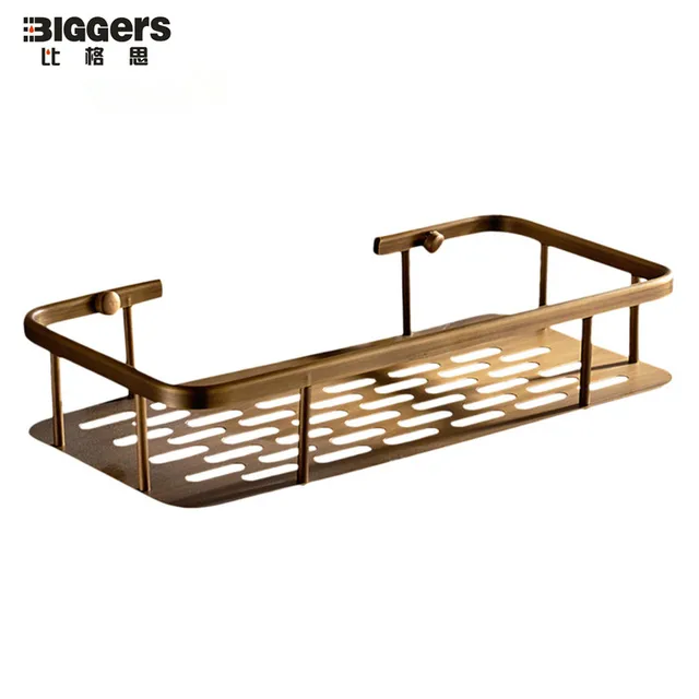 Free Shipping Bathroom Hardware Accessories Antique Bronze Copper Free Shipping Bathroom Hardware Accessories Antique Bronze Copper Single Shelf Basket Shower Bath Rack 30