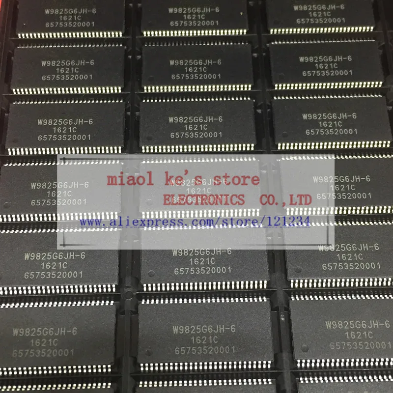 [5 шт.~ 10 шт./1 лот] Новые оригинальные; W9825G6JH-6 W9825G6JH W9825G6 TSOP54-IC DRAM 256M(16M x 16) 166MHz 3 V-3,6 V PARALLEL 54TSOP