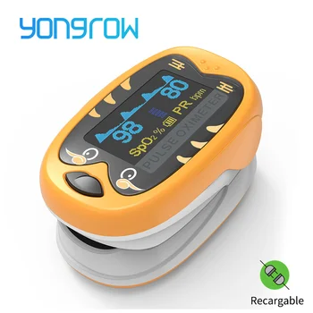 

Yongrow Medical children Infant Finger Pulse Oximeter Pediatric SpO2 Blood Oxygen Saturation Meter Neonatal kids Rechargeable