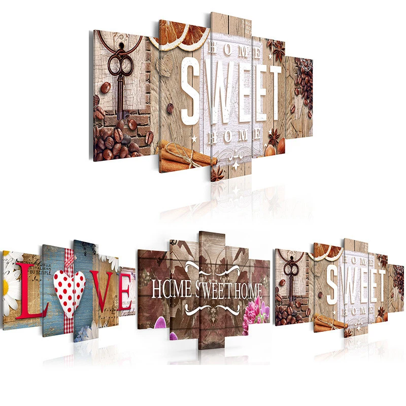 

DIY Diamond embroidery 5D diamond painting Home Sweet Home Cross Stitch full square Rhinestone mosaic decoration