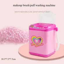 1 шт. милый Электрический косметический порошок слоеная стиральная машина кисти для макияжа очиститель инструменты для шайбы
