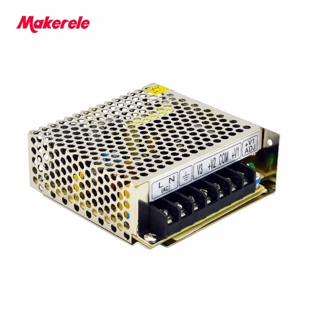 

switching model power supply 35w AC TO DC 5V 15V -15V triple output enclosed makerele net-35c
