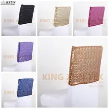 10 шт. в партии все блесток стул кепки капюшон чехлы для стульев куртка украшение для свадьбы