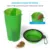 Собака 2 в 1 Бутылке Pet Feeder Собака Бутылка Воды Складной Складной Чаша Путешествия Открытый Еда Хранения Воды Для Кошки Собаки