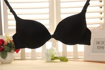 comfy bra Fashion bra spring and summer seamless sexy front button bra push up underwear buckle female small chest bra red bra Bras