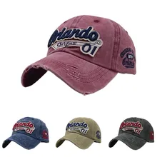 Высококачественная модная винтажная шляпа для гольфа с вымытыми старыми буквами, мужская и женская хлопковая кепка(красная