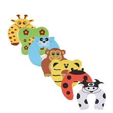 Детская безопасность милый мультфильм животных Jammers стоп край и угол для детские протекторы стопор для двери защита пальцев замка