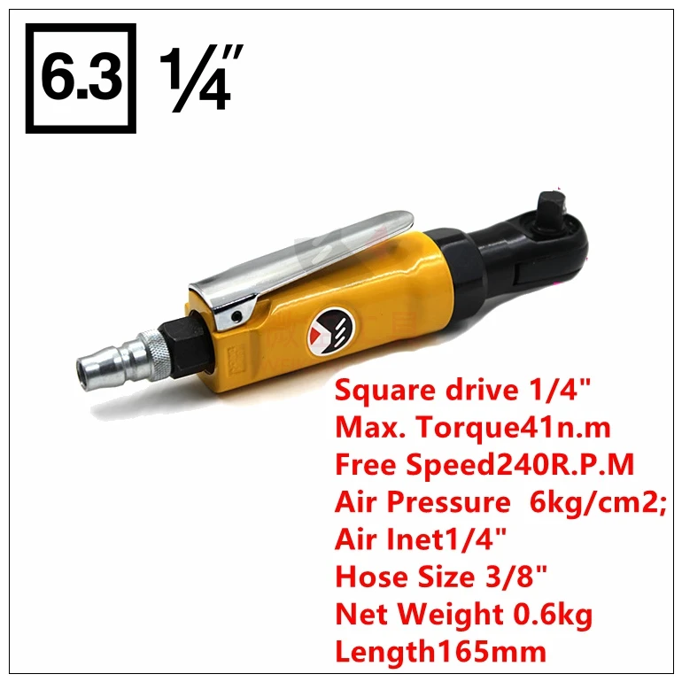 

Pneumatic Ratchet Wrench 1/4 Inch Air Ratchet Wrench Tools Mini Ratchet Wrench Spanner Wrench Tool car Bicycle repair tools