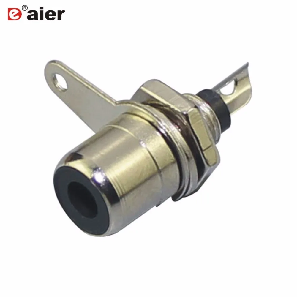 

200PCS RCA Jack Single Hole Panel Mounting Black Color Audio RCA Jack Connector Female Type AV-1 0.2A 50VDC