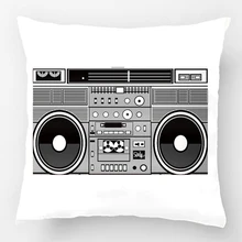 Vintage Boombox Throw Pillow cojín decorativo de boda funda de almohada personalizar regalo por Lvsure para coche sofá asiento funda de almohada