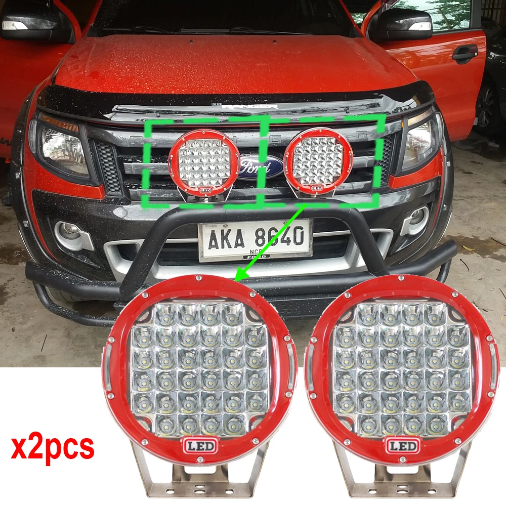 

Round 320W Led Work Light 9inch 320W Led Driving Lights,12V 24V Truck Led Offroad lights 320W External Light For Boat Car x2pcs