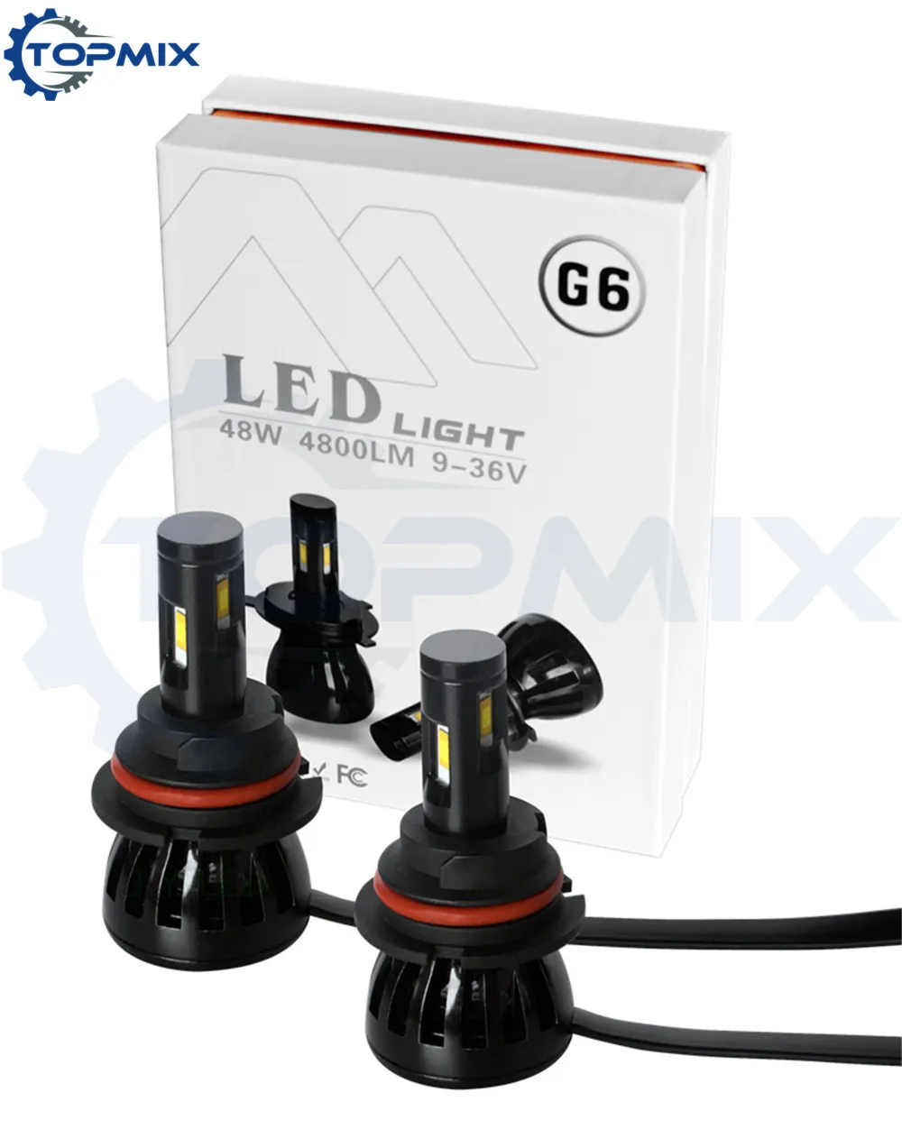 6GD-48W-9007 96W 9600LM LED Headlight 1
