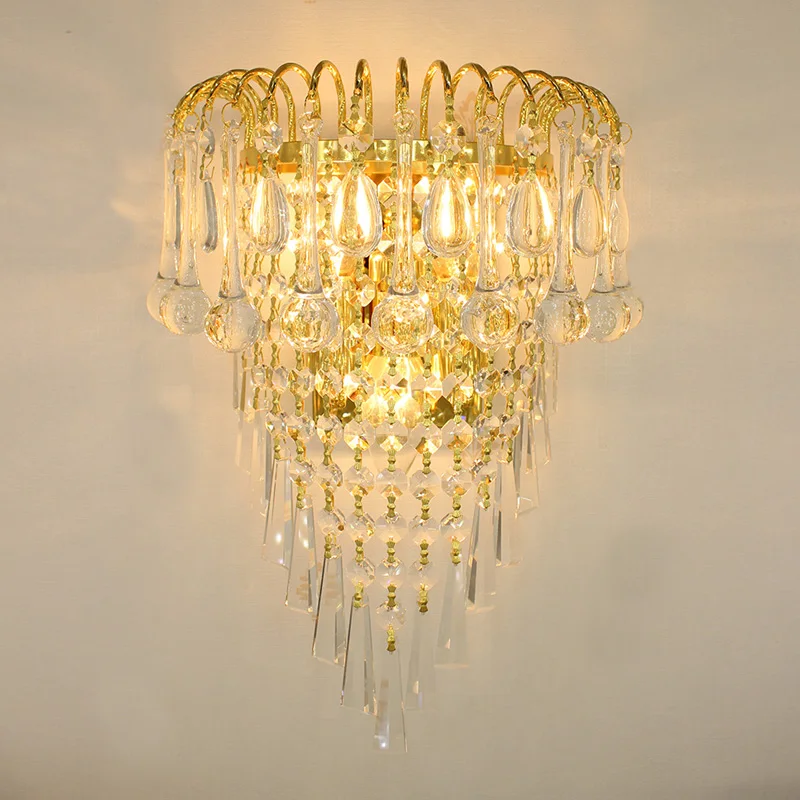 Crystal Wall Lamps Living Room Light Luxury Crystal Wall Lamp